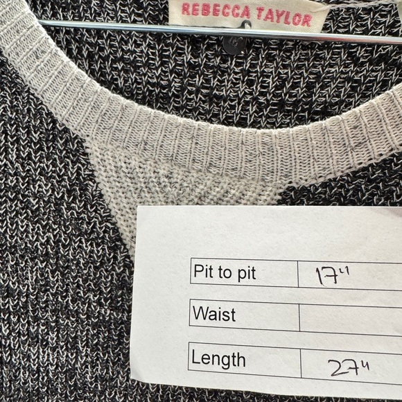 Rebecca Taylor Long Sleeve Knit Peplum Top - Picture 8 of 8